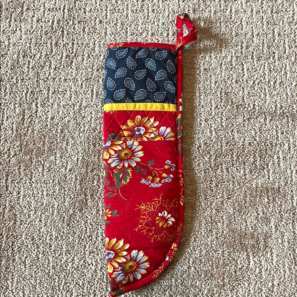 Floral Quilted curling iron/flat iron holder